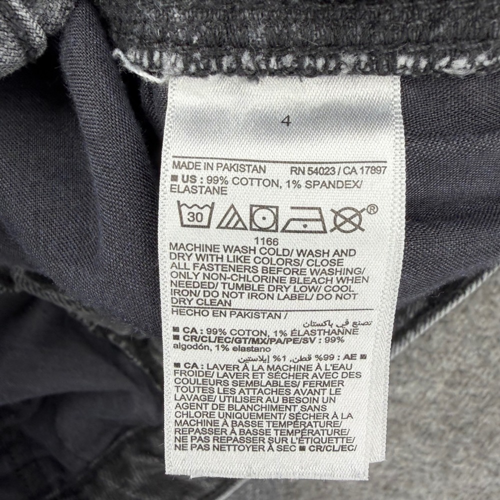 Old Navy Womens Vintage Slim High Rise Charcoal Grey Jeans Size 4 Cropped - Picture 7 of 12
